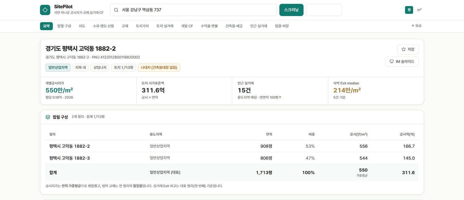 스크리닝 · 합필 구성